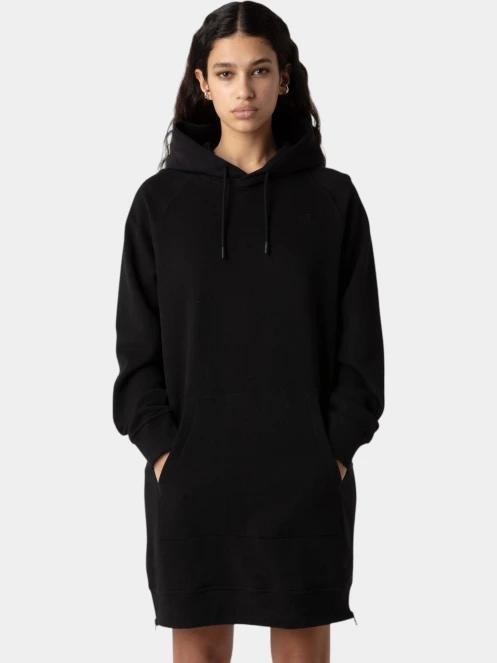 The North Face W Relaxed Hooded Dress női pulóverruha fekete színben 2