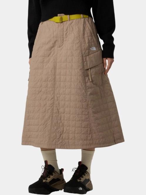 The North Face W Quilted Volume Skirt - Ap női midi szoknya barna színben 2