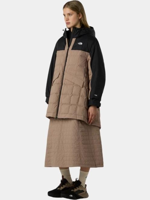 The North Face W Quilted Volume Skirt - Ap női midi szoknya barna színben 4