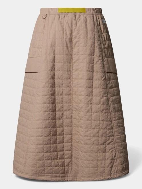 The North Face W Quilted Volume Skirt - Ap női midi szoknya barna színben 6