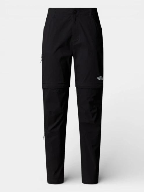 The North Face W Exploration Reg Straight Convertible P női túranadrág fekete színben 6