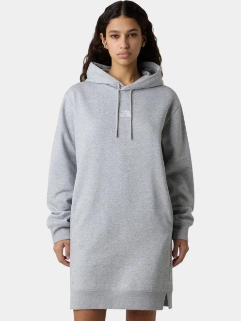 The North Face W Essential Relaxed Hooded Dress női pulóverruha szürke színben 2