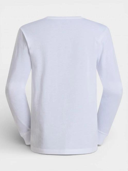 The North Face M Evolution Simple Dome Regular Long Sle férfi hosszú ujjú póló fehér színben 6