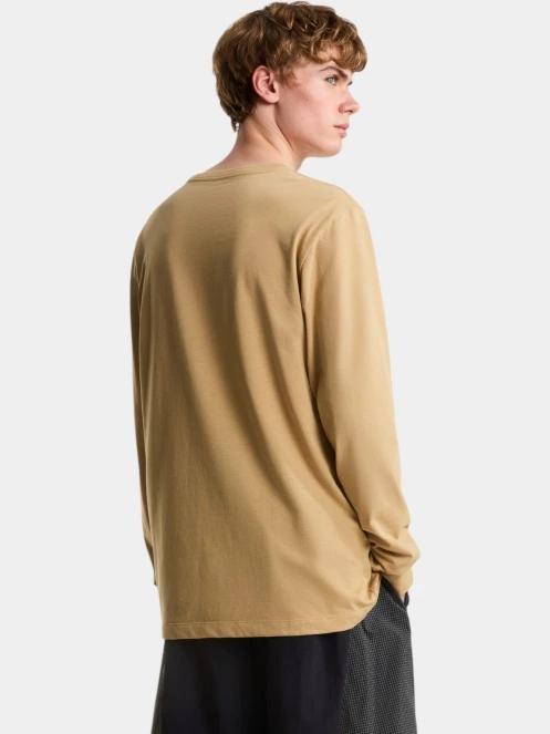 The North Face M Evolution Simple Dome Regular Long Sle férfi hosszú ujjú póló barna színben 4