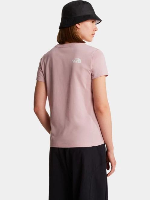 The North Face W Evolution Half Dome Slim Short Sleeve női rövid ujjú póló rózsaszín színben 3