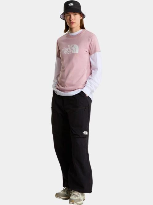 The North Face W Evolution Half Dome Slim Short Sleeve női rövid ujjú póló rózsaszín színben 4