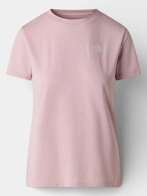 The North Face W Evolution Simple Dome Slm Short Sleeve női rövid ujjú póló rózsaszín színben 5