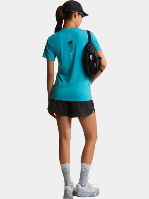 The North Face W Bitmap Logo Short Sleeves Tee-Graphic női rövid ujjú sport póló kék színben 5