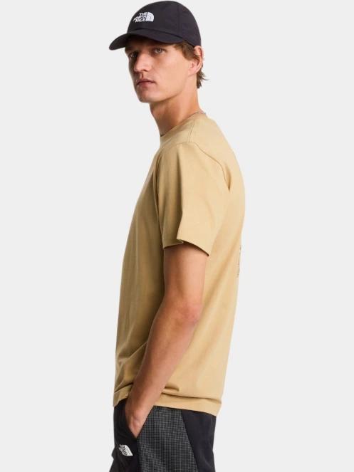 The North Face M North Faces Regular Short Sleeve Tee-G férfi rövid ujjú póló barna színben 3