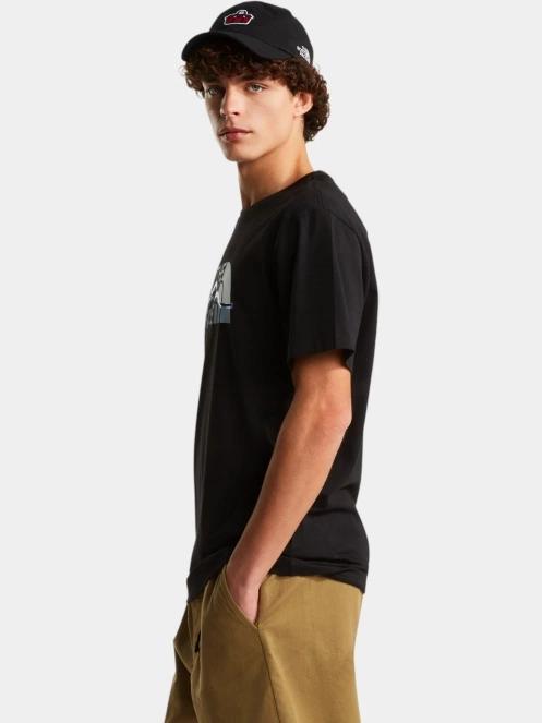 The North Face M Mountain Line Regular Short Sleeve Tee férfi rövid ujjú póló fekete színben 3