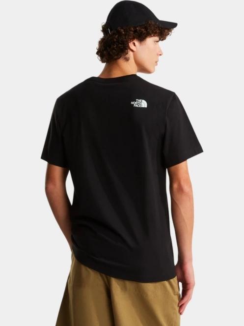 The North Face M Mountain Line Regular Short Sleeve Tee férfi rövid ujjú póló fekete színben 4