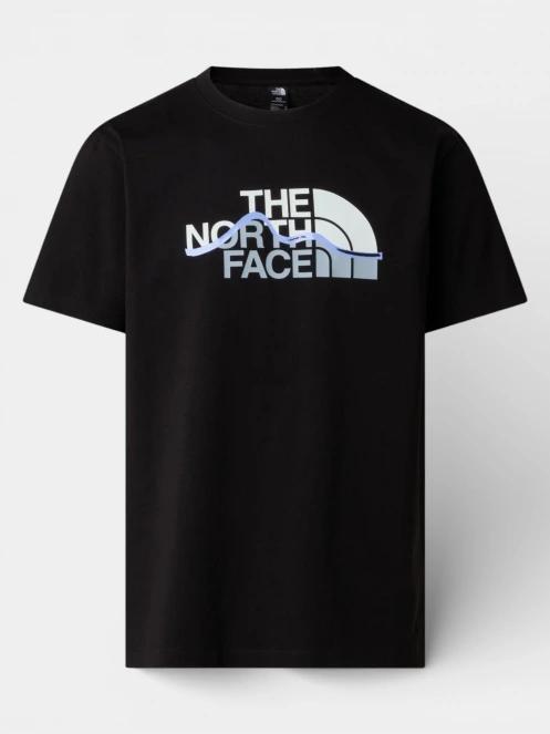 The North Face M Mountain Line Regular Short Sleeve Tee férfi rövid ujjú póló fekete színben 6