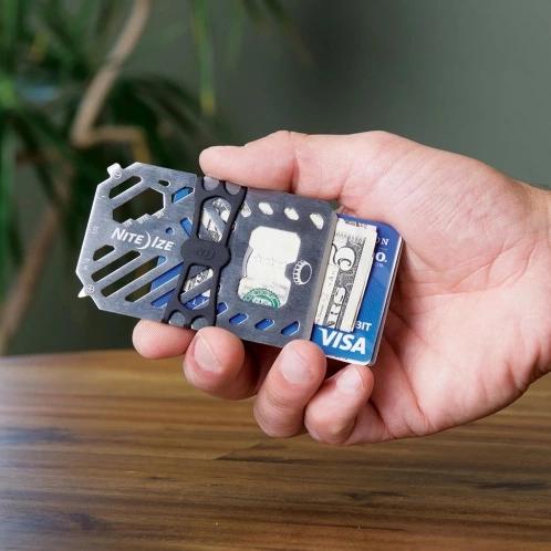 Niteize Financial Tool® Multi Tool Wallet pénztárca szürke színben 5
