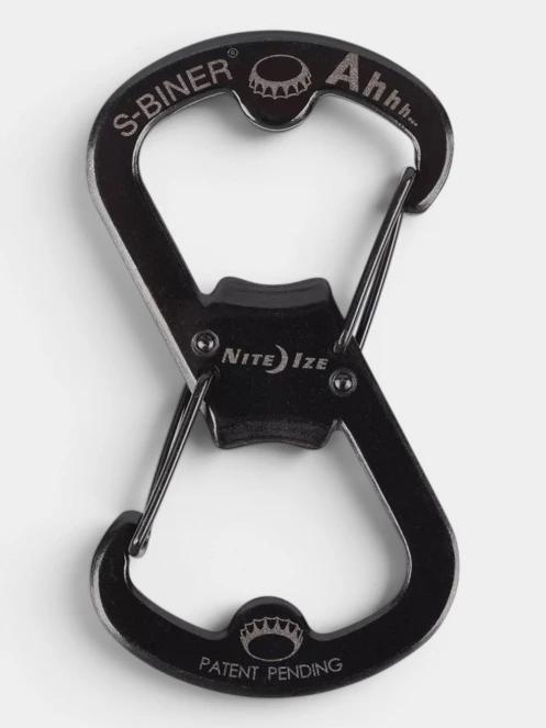 Niteize Ahhh...™ Stainless Bottle Opener karabiner fekete színben 3
