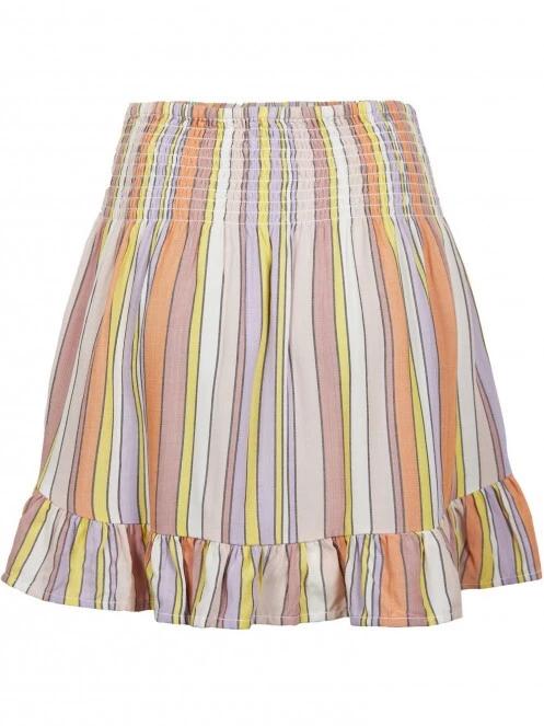 O'Neill Lilia Smocked Skirt női szoknya rózsaszín színben 8