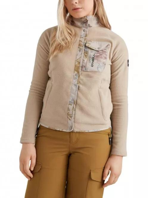 O'Neill Utility Button Fleece női polár pulóver barna színben 2