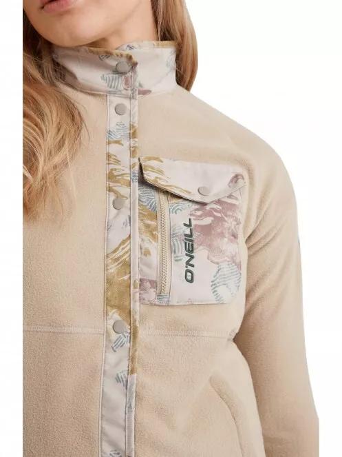 O'Neill Utility Button Fleece női polár pulóver barna színben 4
