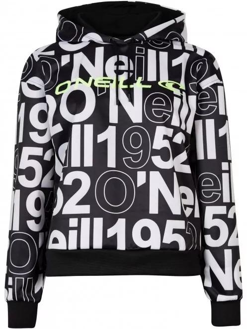 O'Neill Rutile Aop Hooded Fleece női kapucnis pulóver fekete színben 4