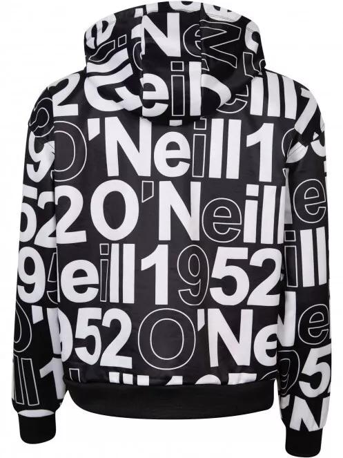 O'Neill Rutile Aop Hooded Fleece női kapucnis pulóver fekete színben 5