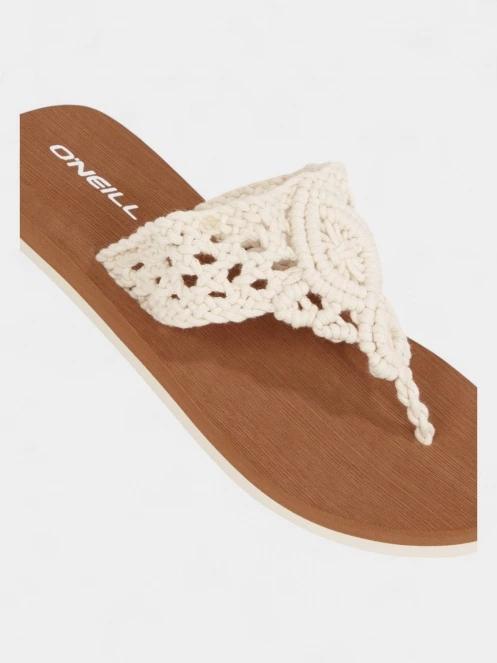 O'Neill Ditsy Crochet Sandals női flip flop papucs fehér színben 4