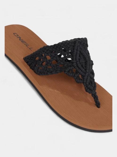 O'Neill Ditsy Crochet Sandals női flip flop papucs fekete színben 4