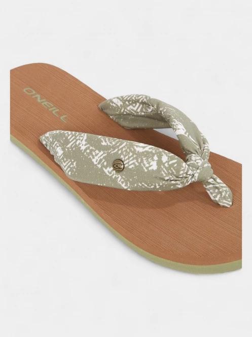 O'Neill Ditsy Sun Sandals női flip flop papucs zöld színben 4