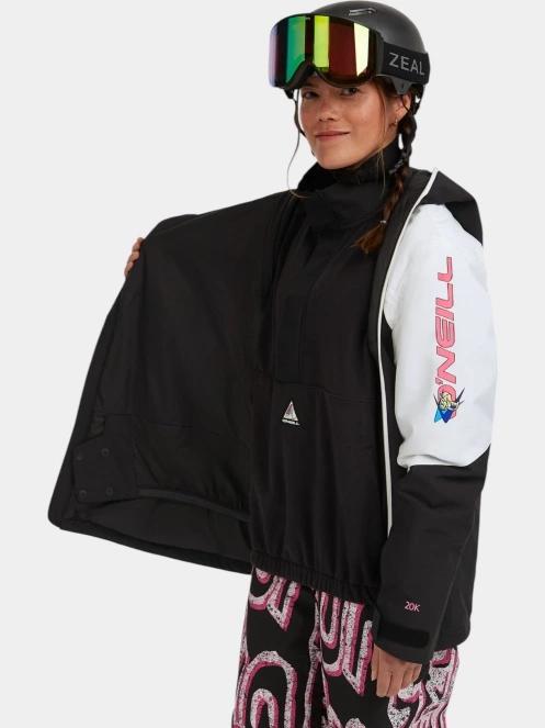 O'Neill FWC'Play Asymmetric Snow Jacket női síkabát fekete színben 7