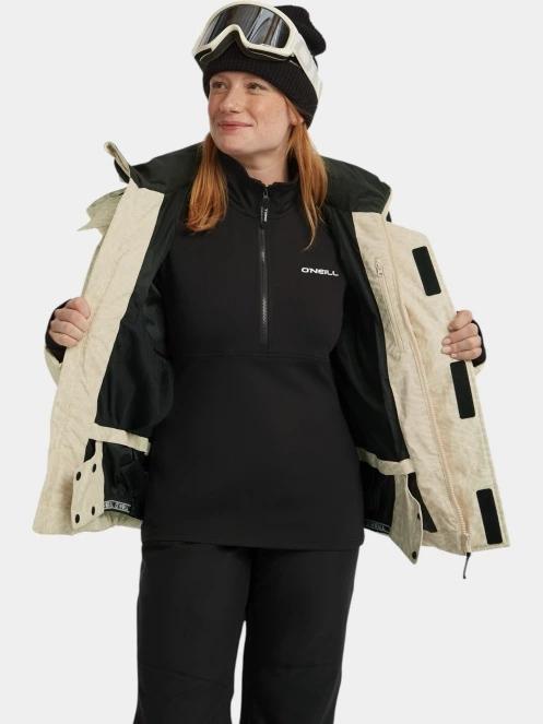 O'Neill FWC'Cruz Hybrid Snow Jacket női síkabát homok színben 6