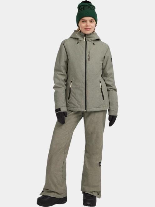 O'Neill FWC'Cruz Melange Snow Jacket női síkabát oliva színben 5