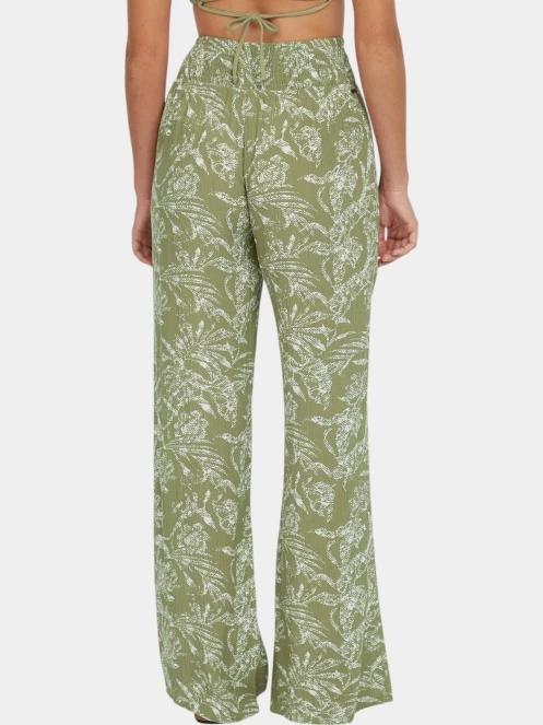 O'Neill Johnny Smocked Waist Pants női hosszú nadrág zöld színben 4