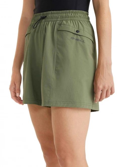O'Neill Trvlr Stretch Shorts női rövidnadrág zöld színben 5
