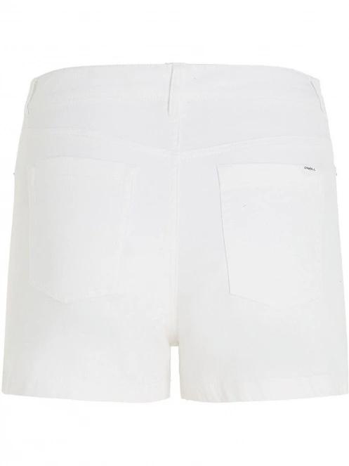 O'Neill Essentials  Stretch 5 Pkt Shorts női rövidnadrág fehér színben 7