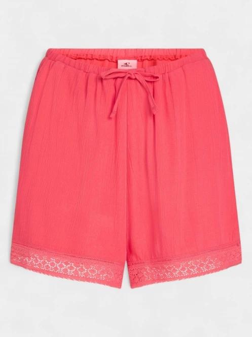 O'Neill Essentials Embroidery Shorts női rövidnadrág rózsaszín színben 6