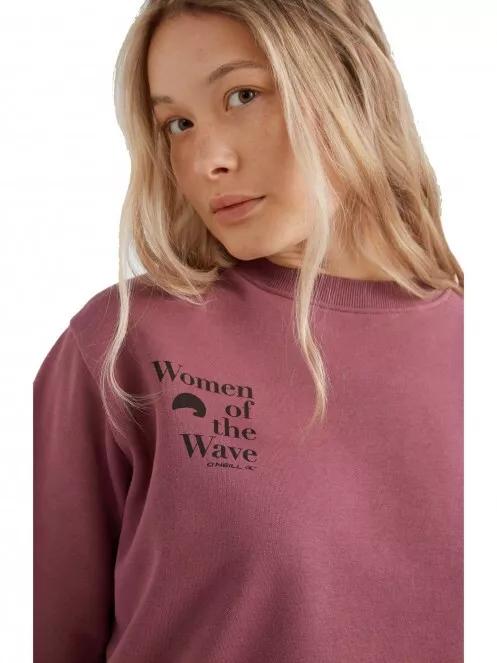 O'Neill Women Of The Wave Crew női pulóver lila színben 4