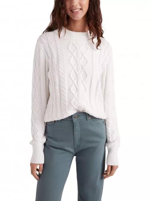 O'Neill Cable Knit Pullover női kötött pulóver fehér színben 2