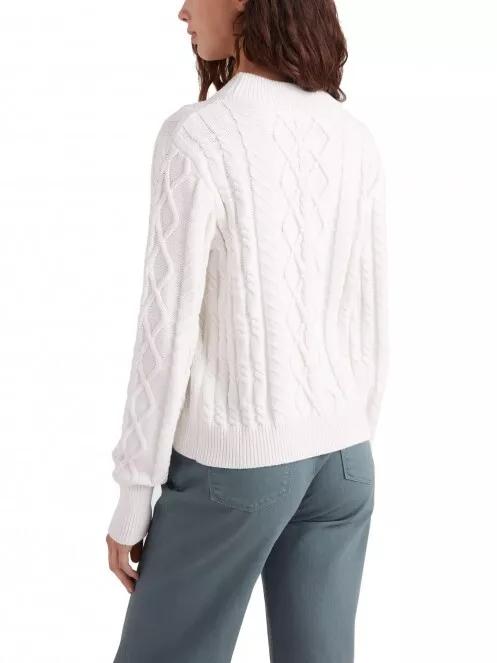 O'Neill Cable Knit Pullover női kötött pulóver fehér színben 3