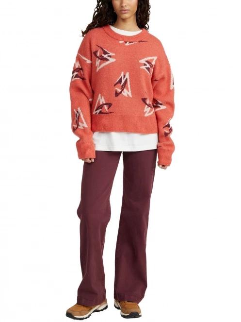 O'Neill Anchorage Knit Pullover női kötött pulóver piros színben 5