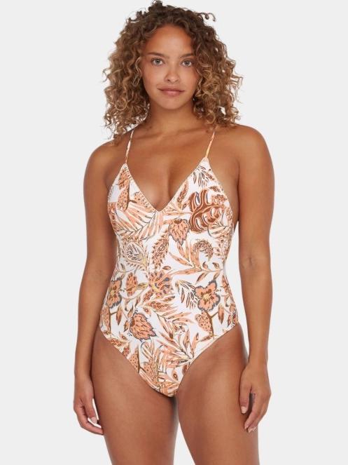 O'Neill Saltwater Jaida Crochet Swimsuit női fürdőruha narancssárga színben 2