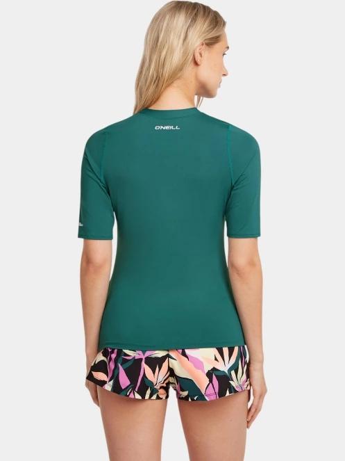 O'Neill O'Neill Skins S/Slv női rövid ujjú lycra zöld színben 3