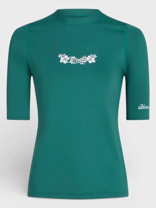 O'Neill O'Neill Skins S/Slv női rövid ujjú lycra zöld színben 5