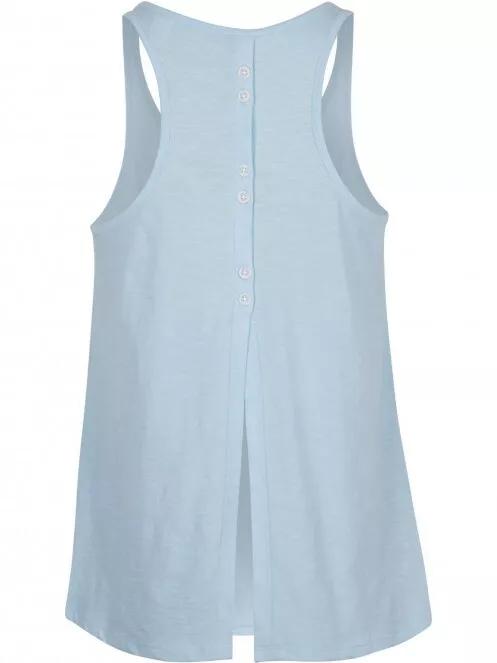 O'Neill Button Back Tanktop női ujjatlan póló világoskék színben 5