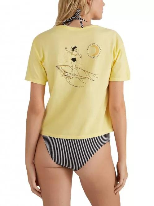 O'Neill Surfer Girl T-Shirt női rövid ujjú póló sárga színben 3