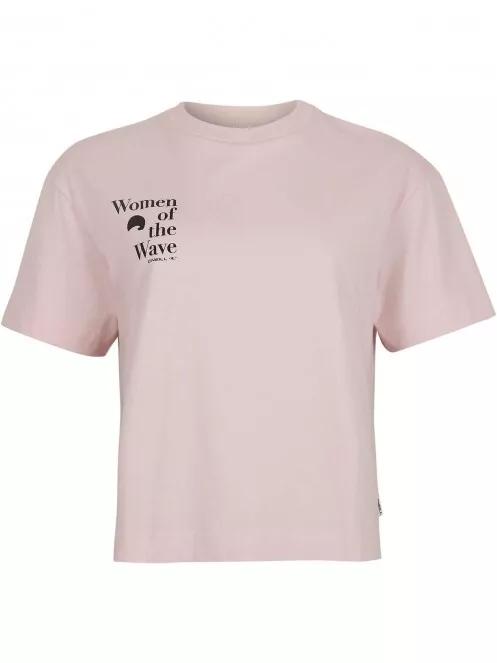 O'Neill Women Of The Wave T-Shirt női rövid ujjú póló rózsaszín színben 5