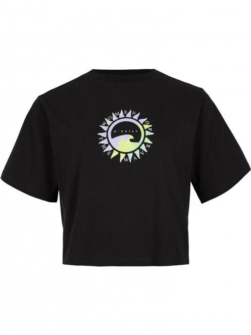 O'Neill Wow Cropped T-Shirt női crop top fekete színben 2