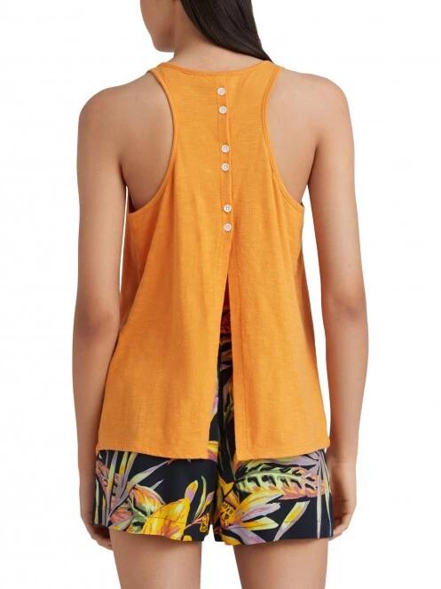 O'Neill Ella Button Back Tank Top női ujjatlan póló narancssárga színben 3