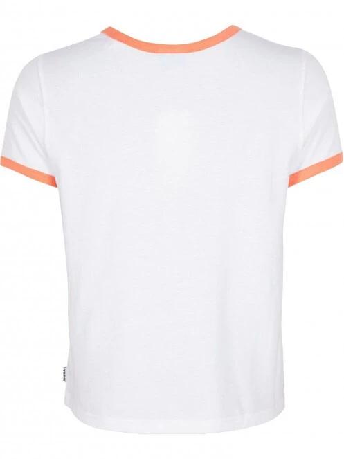 O'Neill Marri Ringer T-Shirt női rövid ujjú póló fehér színben 3