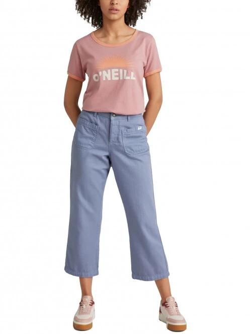 O'Neill Marri Ringer T-Shirt női rövid ujjú póló rózsaszín színben 5