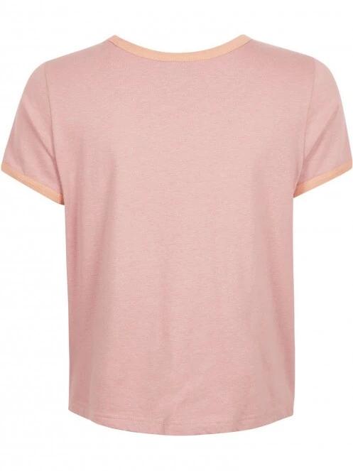 O'Neill Marri Ringer T-Shirt női rövid ujjú póló rózsaszín színben 7