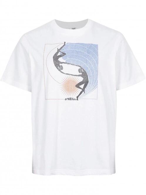 O'Neill Allora Graphic T-Shirt női rövid ujjú póló fehér színben 2