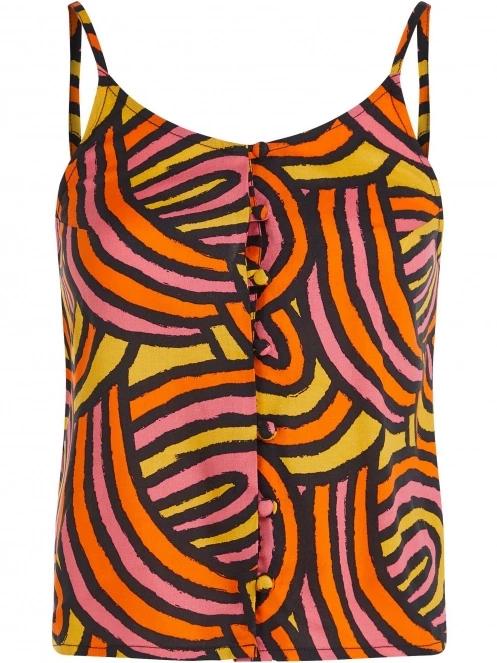 O'Neill Tiare Woven Tank Top női top multikolor színben 6